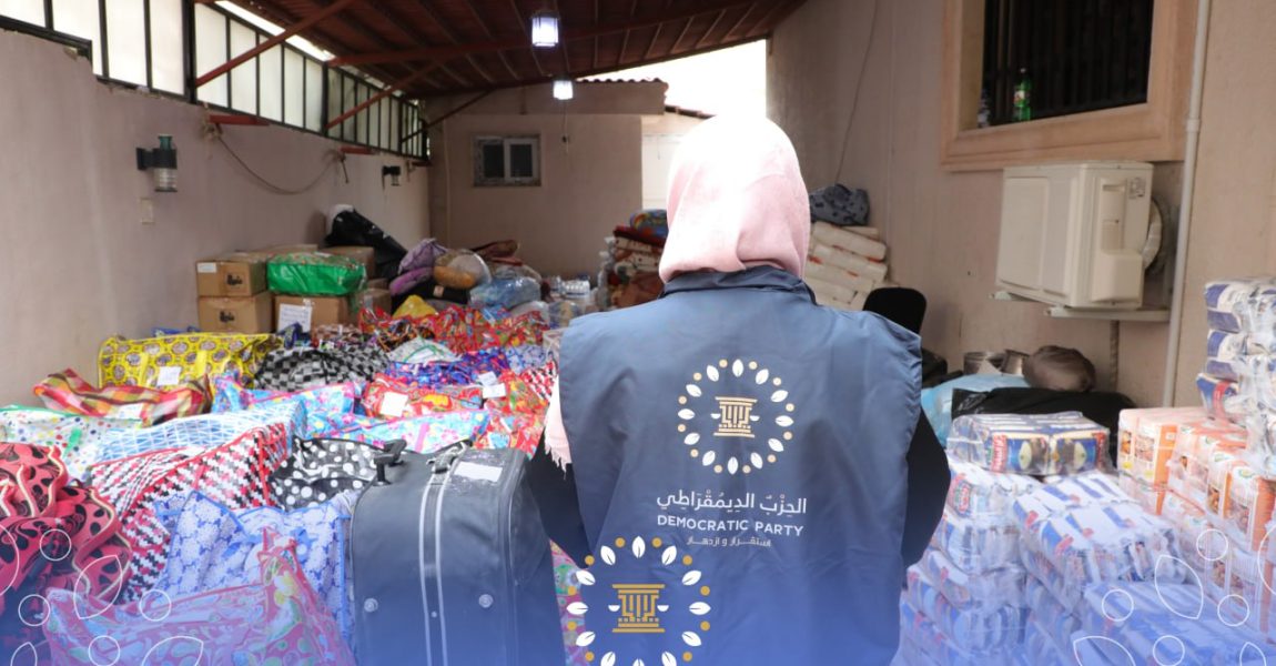 انطلاق القافلة الثالثة لحملة الديمقراطي معكم باتجاه درنة