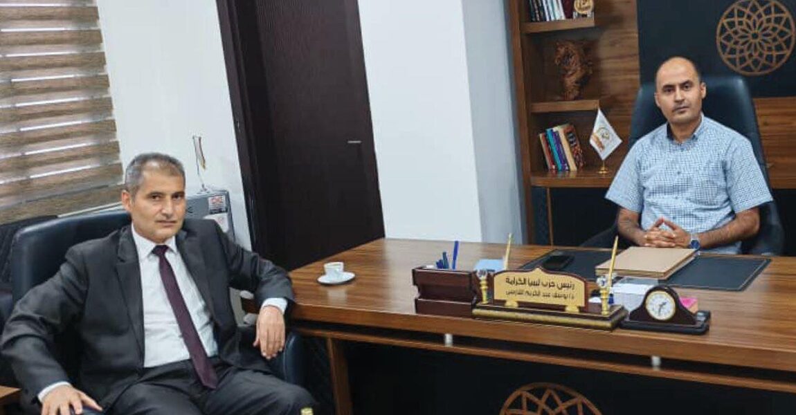 الحزب الديمقراطي وحزب ليبيا الكرامة يبحثان التعاون المشترك ودعم خارطة الطريق الأممية